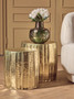Templar Set of 2 Antique Brass Finish Side Tables and Stools
