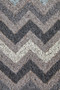 Filta Grey And White Chevron Coir Doormat
