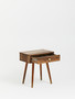 Frida Wood Veneer Bedside Table with 1 Drawer