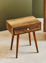 Frida Wood Veneer Bedside Table with 1 Drawer