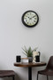 Robello 36cm Dia Black Lined Rim Wall Clock