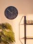 Lamonte Black Marble Wall Clock