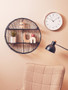 Elko Round Copper Finish Wall Clock