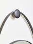 Trento Black Frame Hanging Loop Wall Mirror