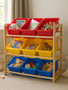 Kids 3 Tier Pine Frame Storage Unit