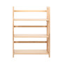 Heva Three Tier Tropical Hevea Wood Stackable Shelf Unit