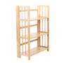 Heva Three Tier Tropical Hevea Wood Stackable Shelf Unit