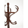 Walnut Finish Solid Birchwood Coat Stand