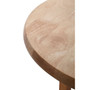 Round Rubberwood Side Table