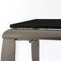 Black Tempered Glass End Table Black Tempered Glass End Table