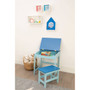 Children's Blue Desk and Stool
