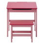 Children's Pink Desk and Stool