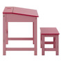 Children's Pink Desk and Stool
