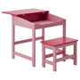 Children's Pink Desk and Stool