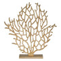 Prato Small Gold Finish Coral Sculpture