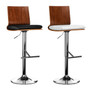 Walnut Wood Bar Chair with Square Back Walnut Wood Bar Chair with Square Back