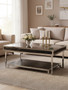 Carla Crocodile Leather Effect Coffee Table