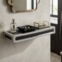 Carla Crocodile Leather Effect Small Wall Shelf