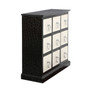 9 Drawer Crocodile Leather Effect Rectangular Cabinet