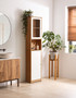 Vida 2 Door Oak Effect Floor Standing Cabinet