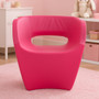 Aldo Hot Pink Faux Leather Armchair