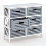 Vermont 6 Grey Drawers Unit