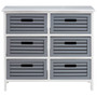 Vermont 6 Grey Drawers Unit