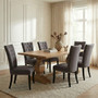 Regents Park Grey Cotton And Linen Dining Chair