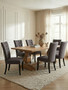Regents Park Grey Cotton And Linen Dining Chair