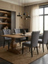 Regents Park Grey Cotton And Linen Dining Chair