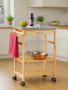 Harlow Glenn Pinewood Large Kitchen Trolley
