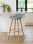 Stockholm Grey Bar Stool