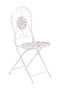 Cafe Cassis Cream Powder Coated Metal Chair
