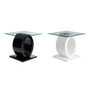 Halo O Shaped Side Table with Black Base