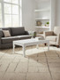 Luis White High Gloss Finish Coffee Table