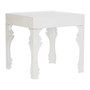 Luis White High Gloss Side Table