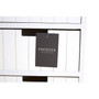 New England White Mdf 5 Drawers Chest