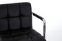 Starz Black Leather Effect Bar Chair