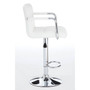 Starz White Leather Effect Bar Chair
