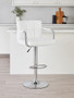 Starz White Leather Effect Bar Chair