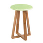Viborg Green Bamboo Round Stool