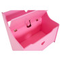 Kids Pink Heart Design Storage Box/ Seat