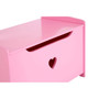 Kids Pink Heart Design Storage Box/ Seat