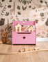 Kids Pink Heart Design Storage Box And Seat