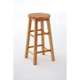 Natural Tropical Hevea Wood Bar Stool