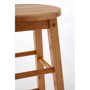 Natural Tropical Hevea Wood Bar Stool