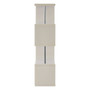Maze 4 Tier White Gloss Shelf Unit