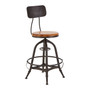 New Foundry Fir Wood and Metal Bar Chair