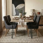 Regents Park Grey Linen Dining Chair