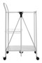 Harlow White Rectangular Folding Kitchen Trolley